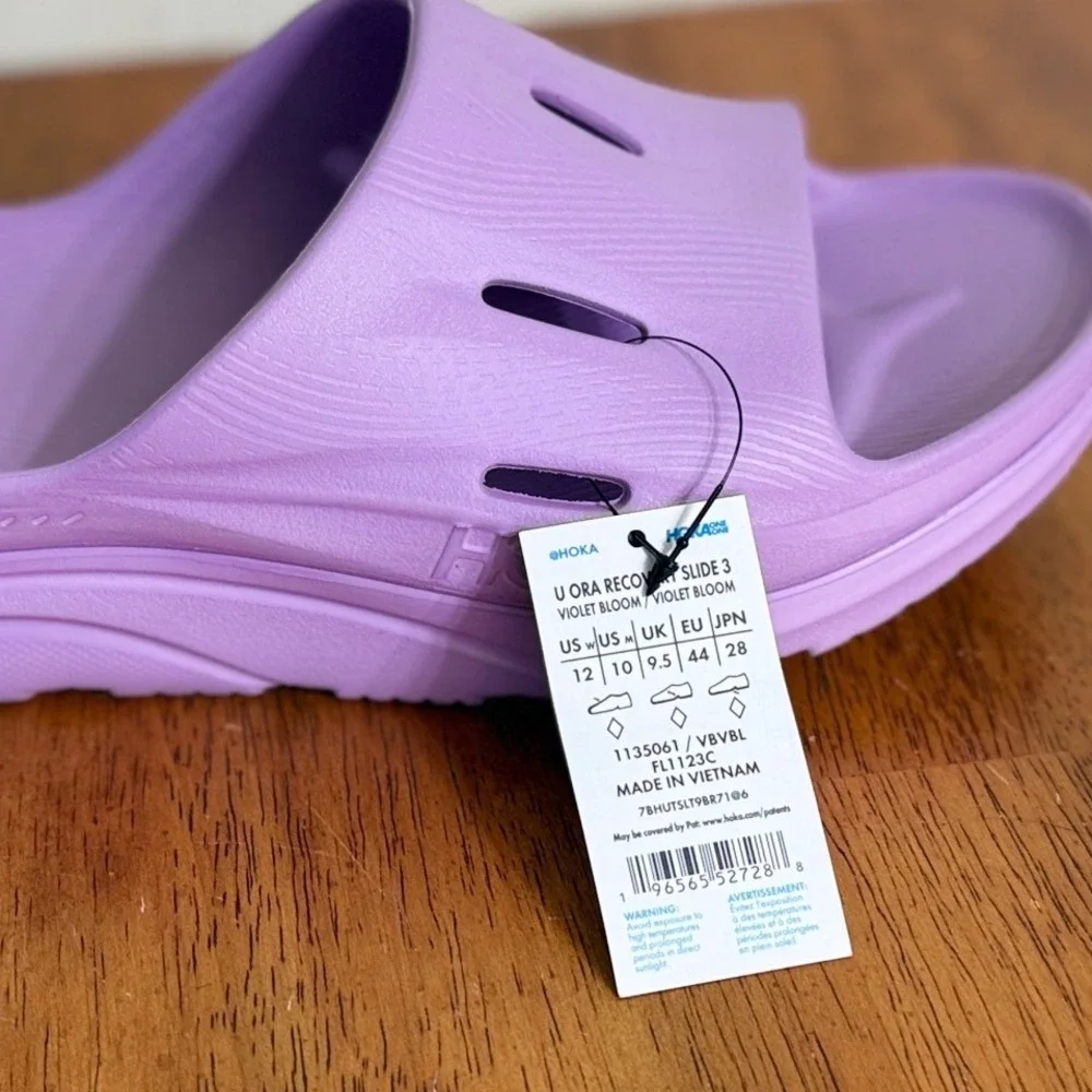 Hoka Ora Recovery Slide 3 Violet Bloom Purple Sandals 1135061 Mens 10 Womens 12